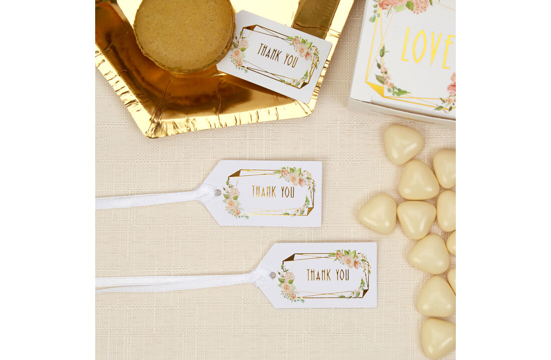 Kleine geschenkhangers Floral - 10 stuks