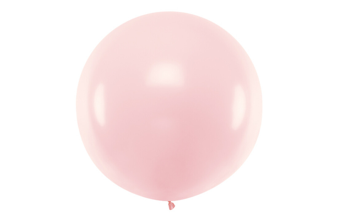 Jumbo pastel ballon -lichtroze - 1 meter