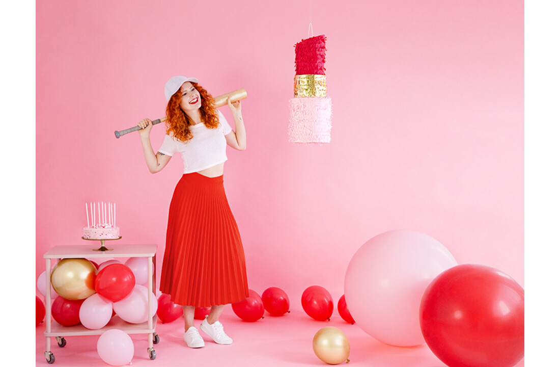 Jumbo pastel ballon -lichtroze - 1 meter
