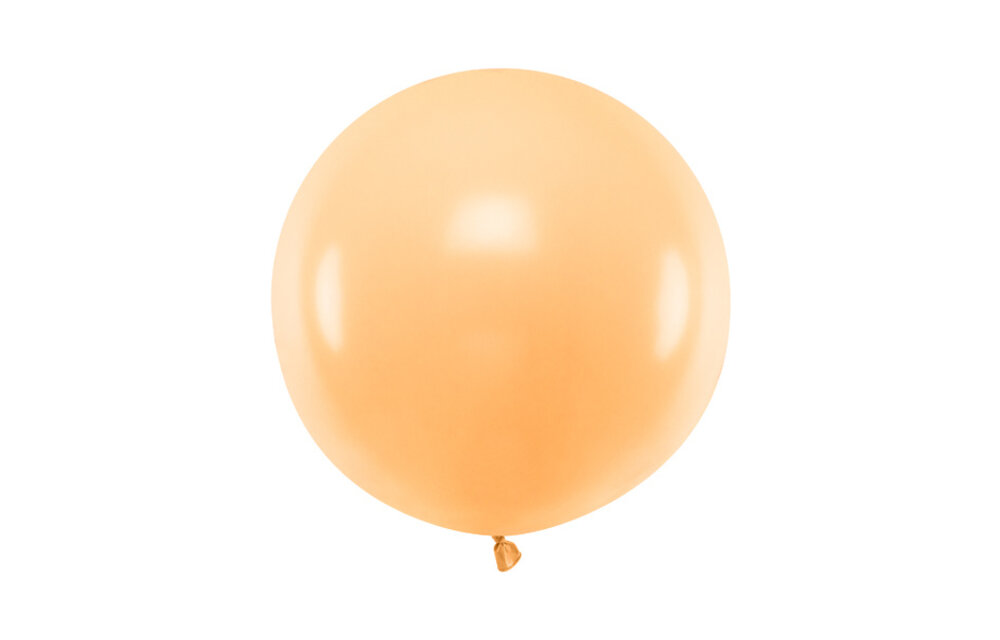 Jumbo pastel ballon - licht perzik/oranje - 1 meter