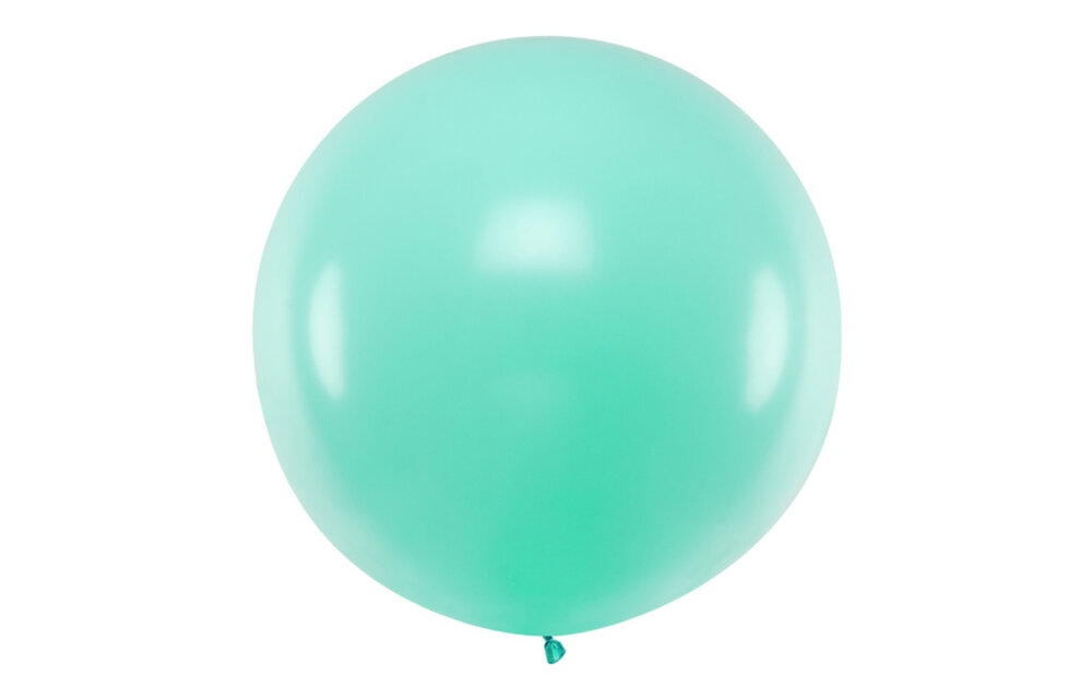 Jumbo pastel ballon - mint - 1 meter