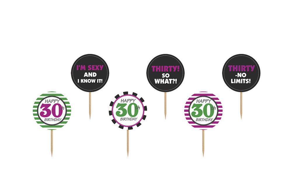 Happy Birthday-Toppers - 30 jaar