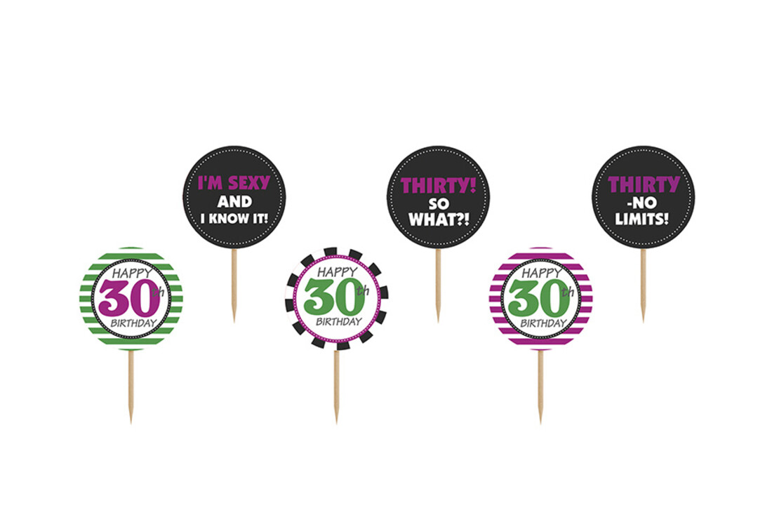 Happy Birthday-Toppers - 30 jaar