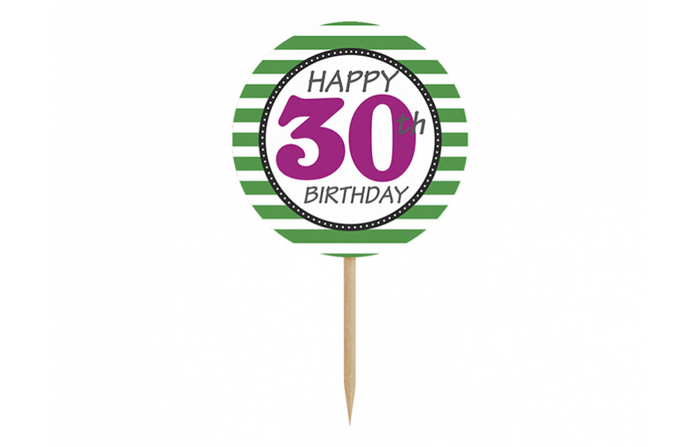 Happy Birthday-Toppers - 30 jaar