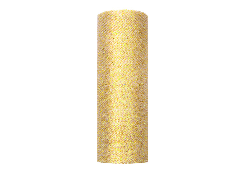 Tule - goud- 0,15 x 9 m