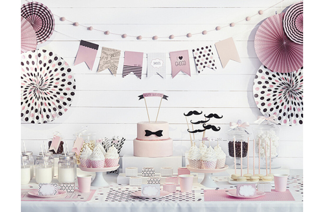 Snoepdoosjes roze - Sweets - 6 stuks