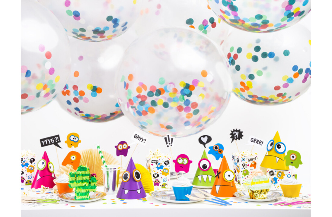 Monsters - popcornbakjes - 6 stuks
