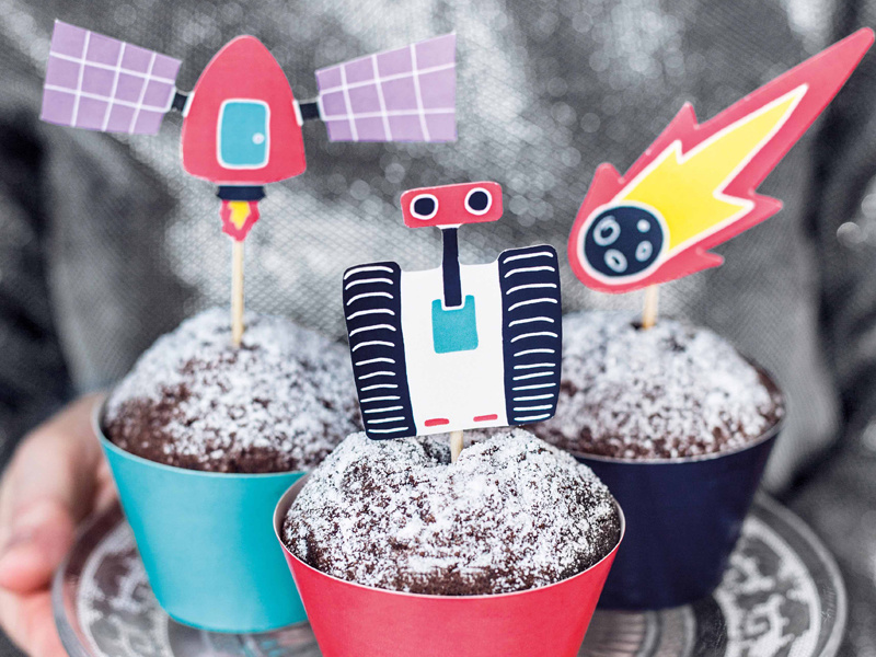 Space cupcake set - 12-delig