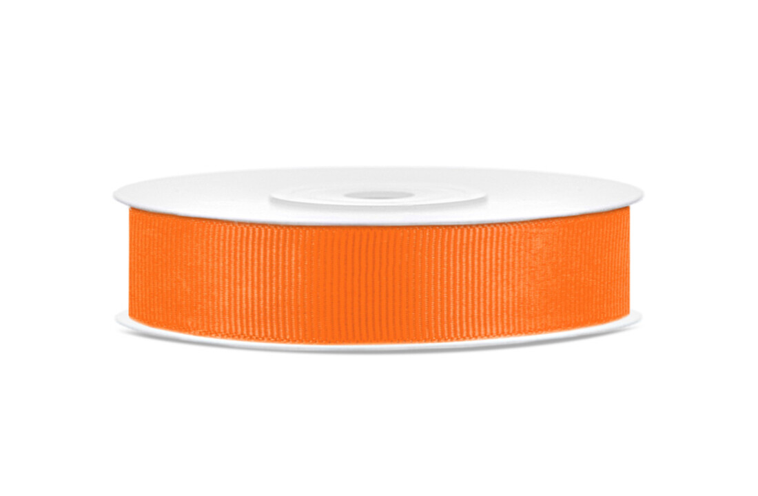 Oranje lint - 1,5 cm breed - 25 meter lang