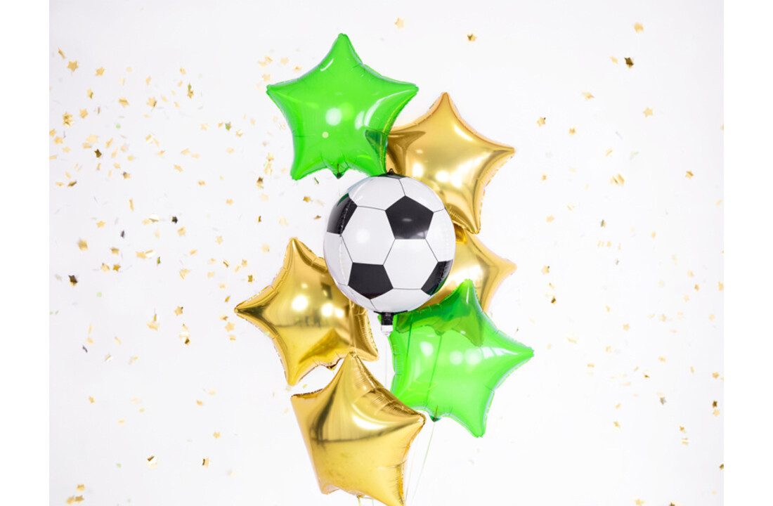 Folieballon ster - groen transparant - 48 cm