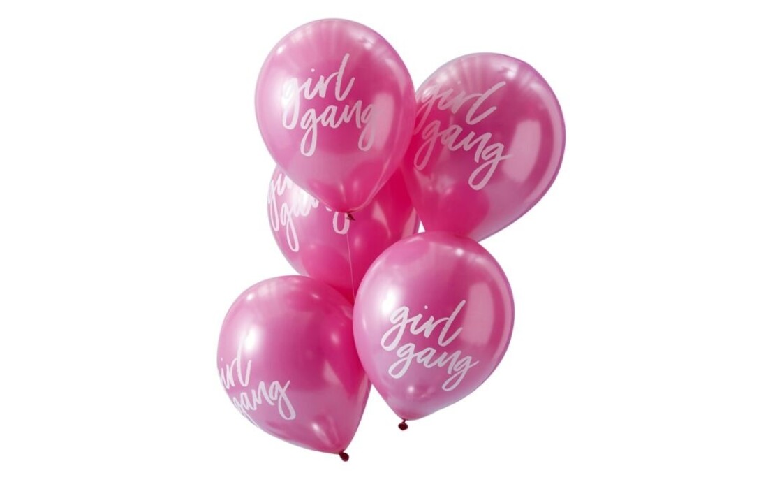 Girl gang ballonnen - roze - 10 stuks