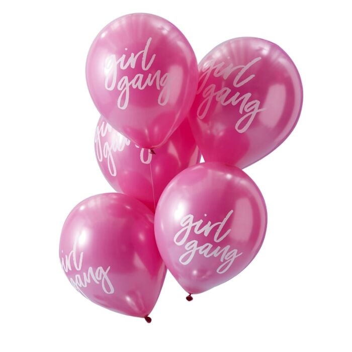 Girl gang ballonnen - roze - 10 stuks