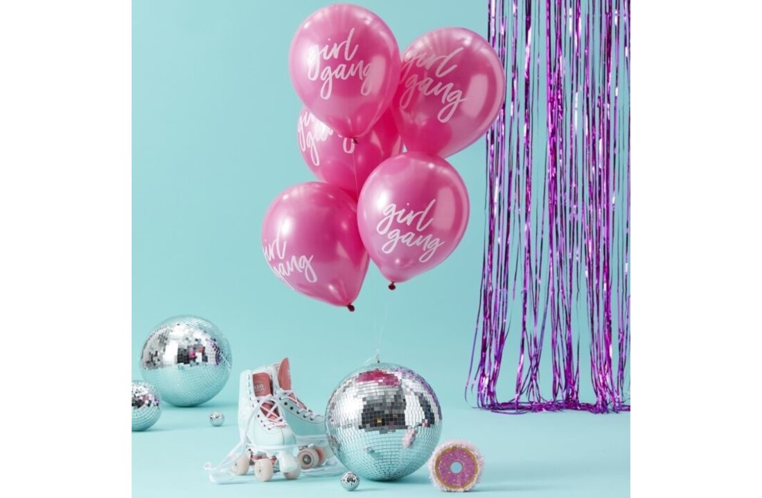 Girl gang ballonnen - roze - 10 stuks