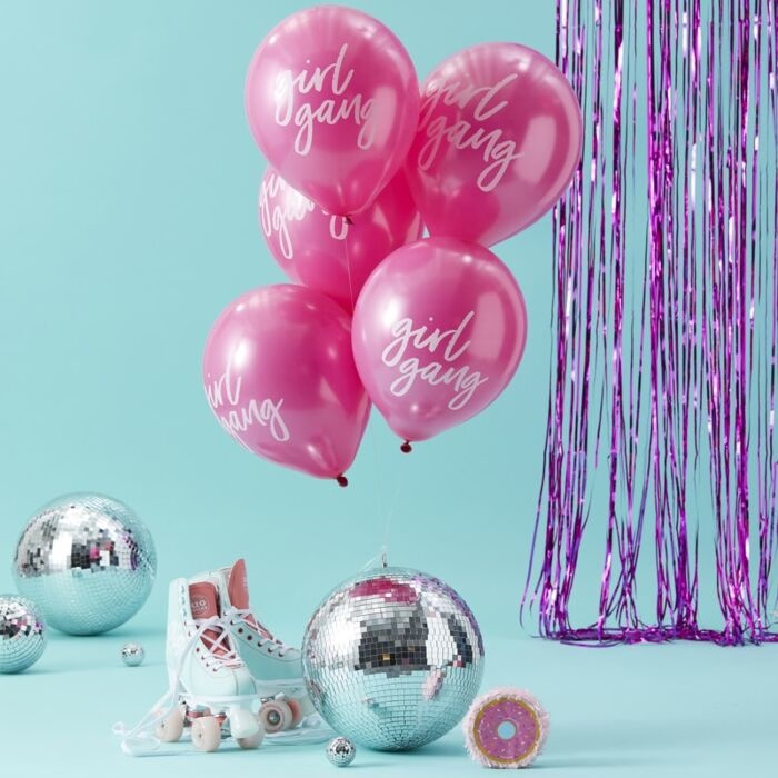 Girl gang ballonnen - roze - 10 stuks