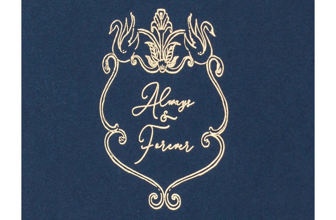 Gastenboek Navy Always & forever - 22 pagina's