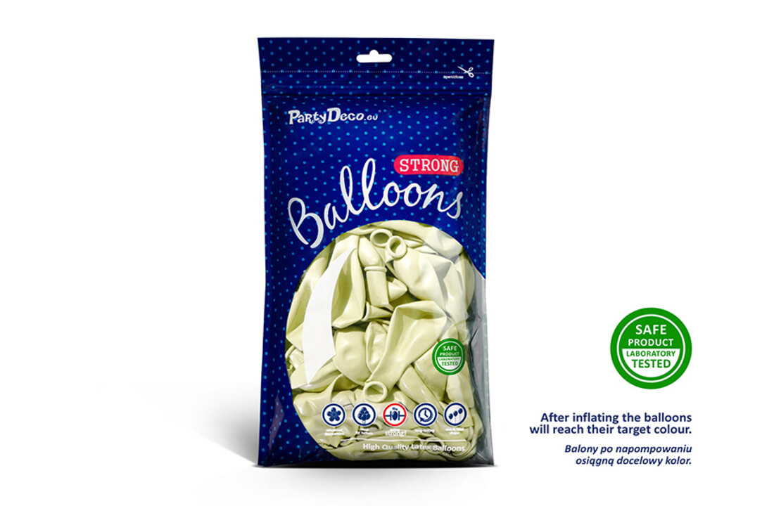 Ballonnen Metallic Ivoor - Licht creme