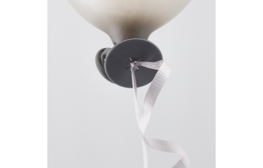 Ballonnen snelsluiters 100 stuks - zilver