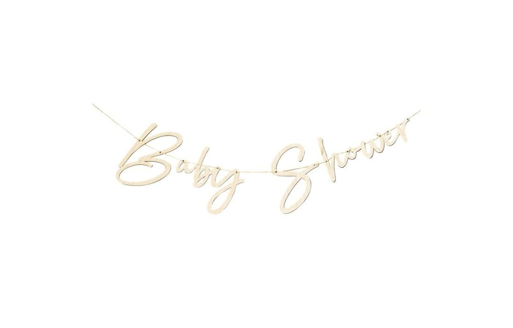 Baby Shower houten slinger - 2 meter