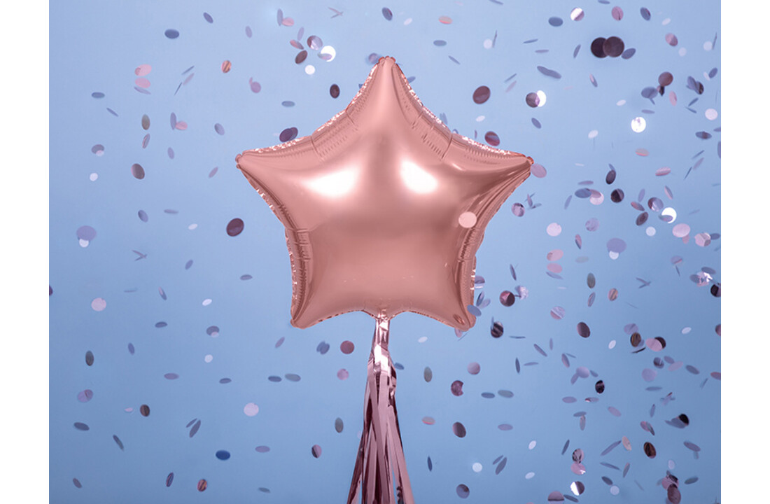Sterrenballon folie - rosé goud - 48 cm