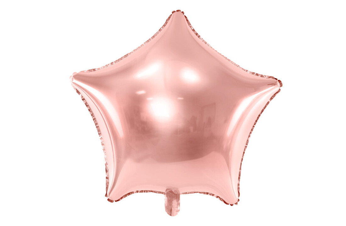 Sterrenballon folie - rosé goud - 48 cm