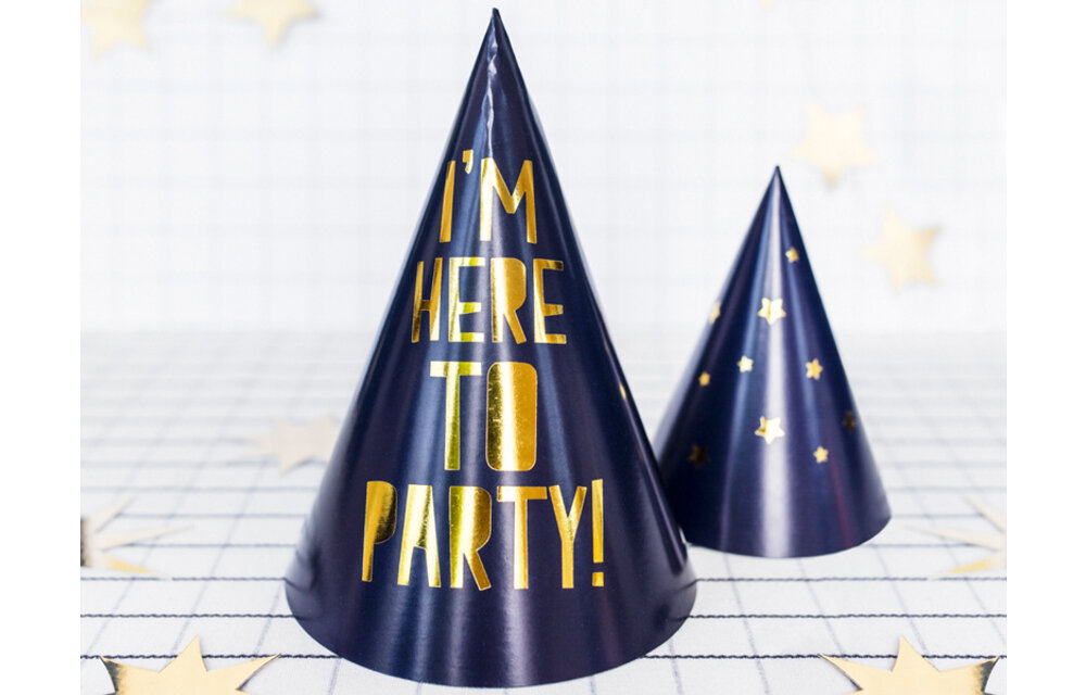 Feestmuts - I'm here to party! - 6 stuks