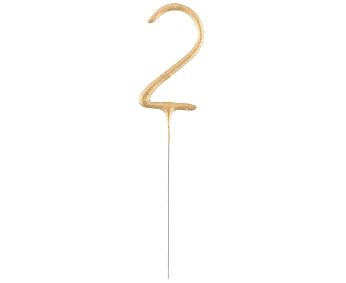 Sterretje cijfer goud - Keuze uit 0 t/m 9