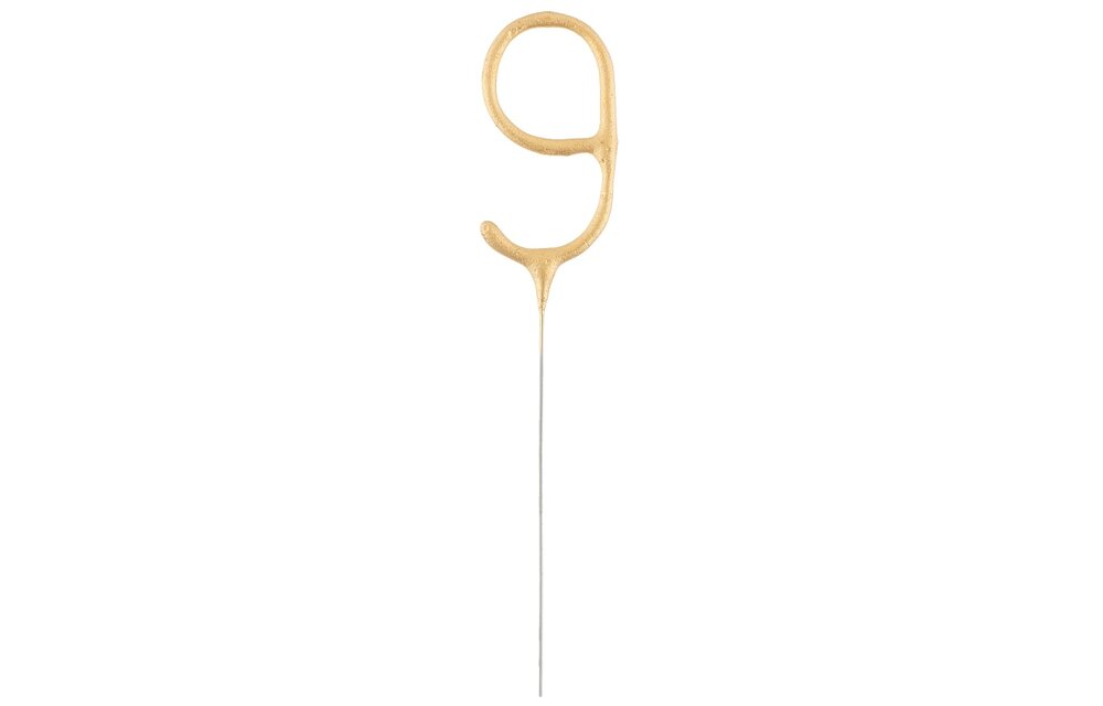 Sterretje cijfer goud - Keuze uit 0 t/m 9