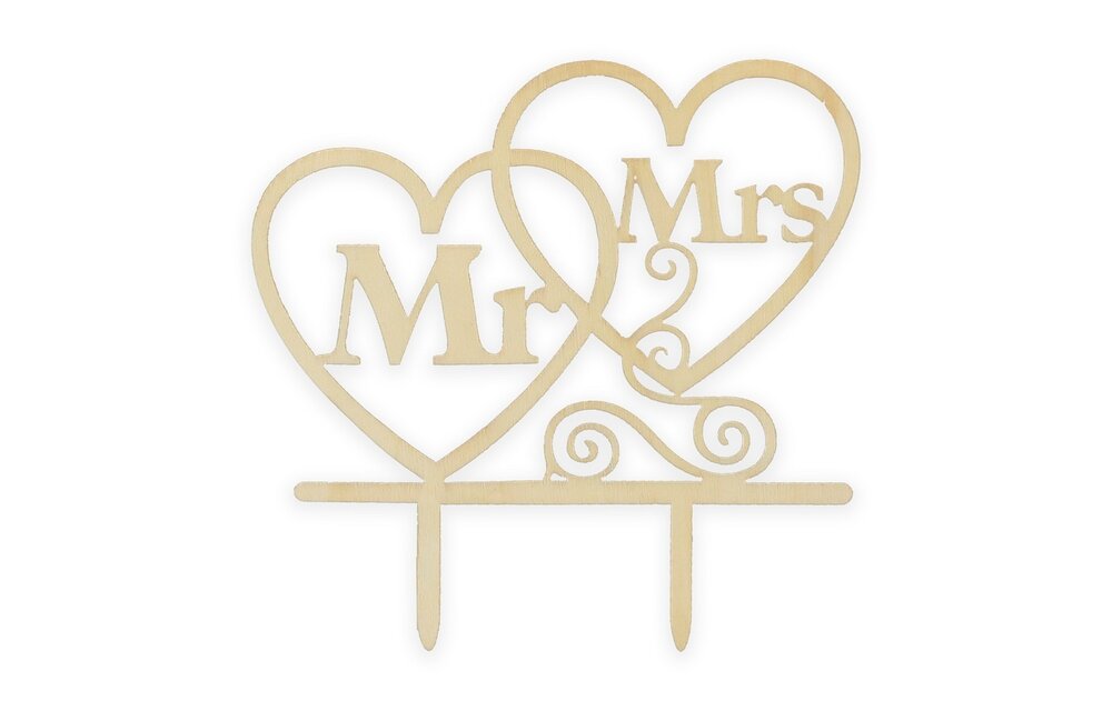 Taarttopper Mr & Mrs hartjes
