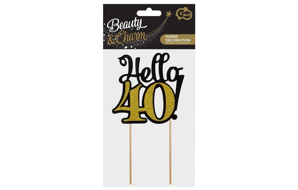 Taarttopper Hello 40