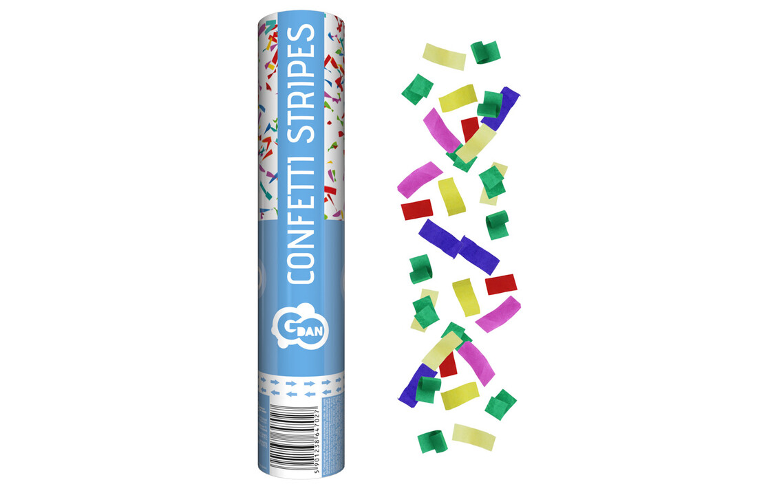 Confetti Kanon gekleurde snippers - papier - 30 cm
