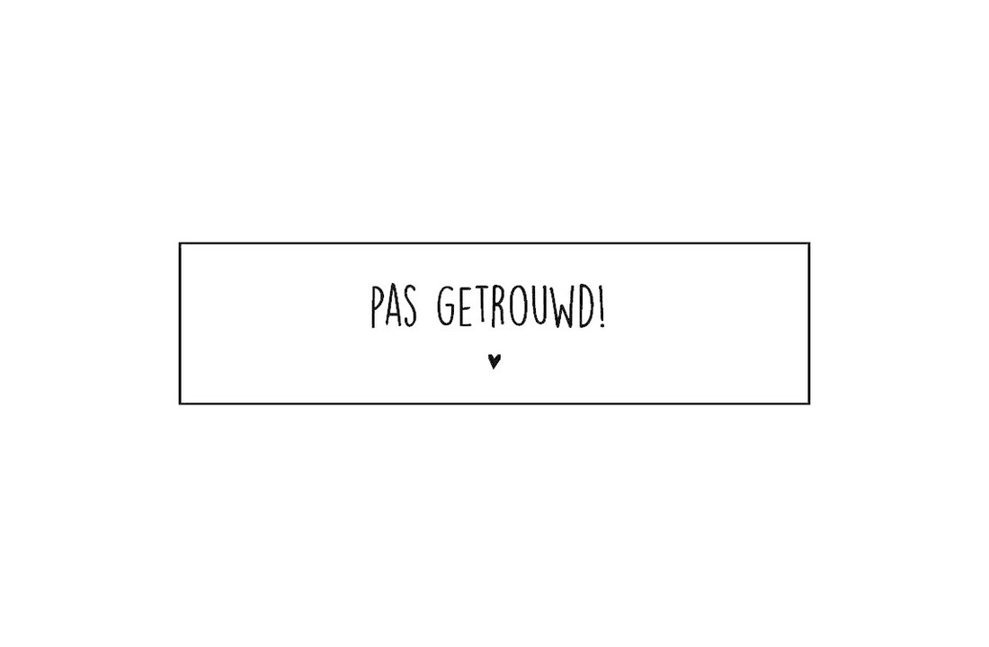 Stickers - Pas getrouwd - 10 stuks