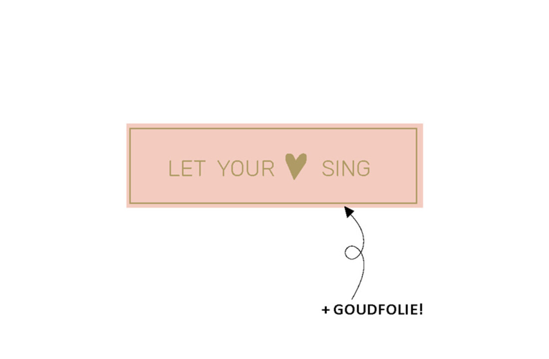 Stickers - Let your heart sing - 20 stuks
