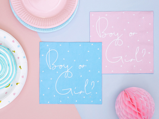 Boy or girl? servetten - Gender reveal