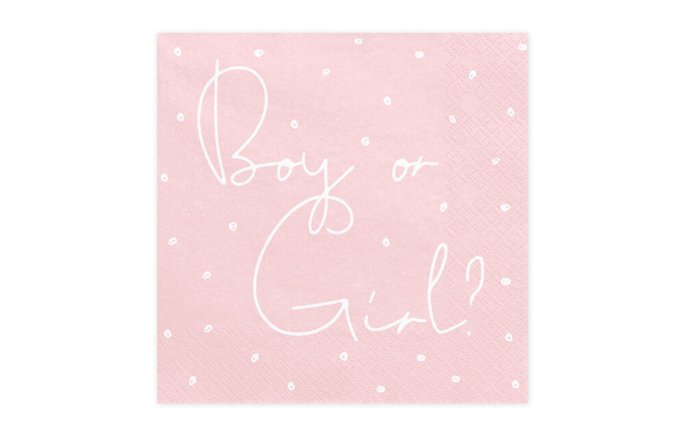 Boy or girl? servetten - Gender reveal