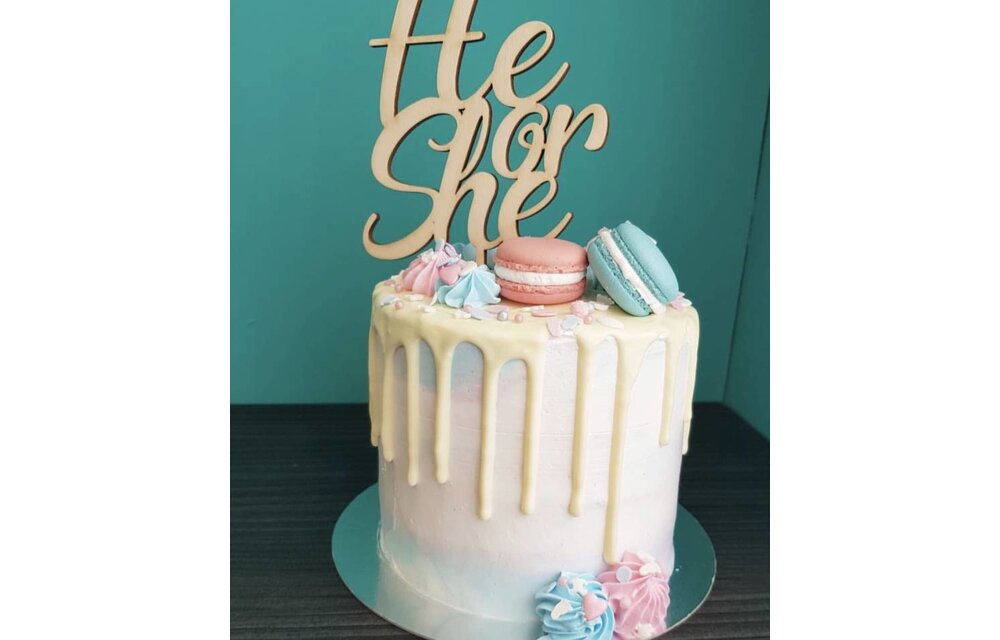 Taarttopper He or she? - genderreveal