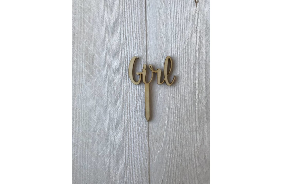Minitoppers boy & girl - 4 stuks - genderreveal