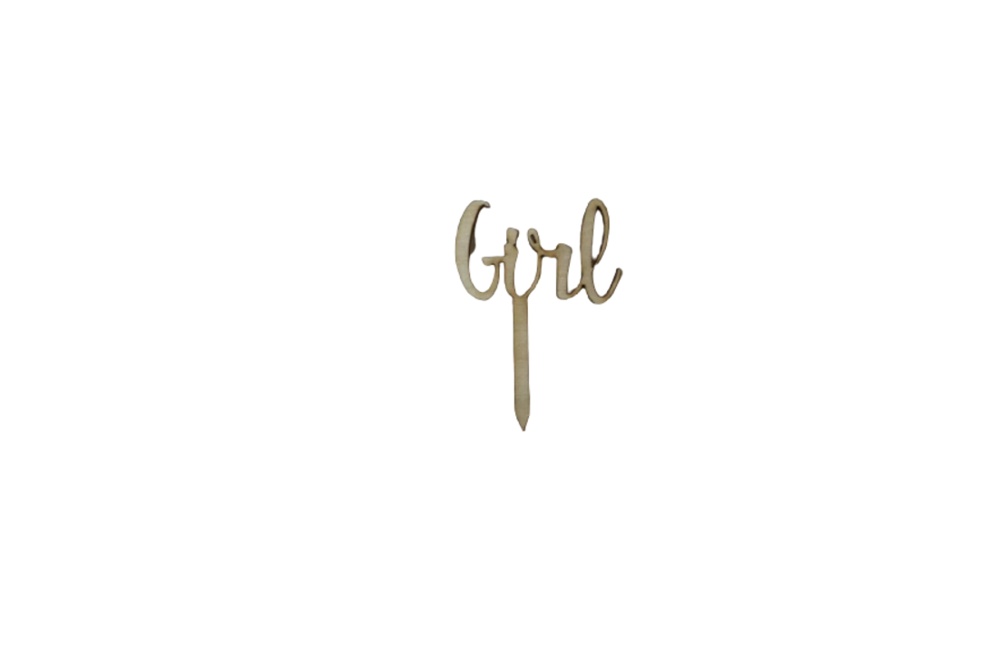 Minitoppers boy & girl - 4 stuks - genderreveal