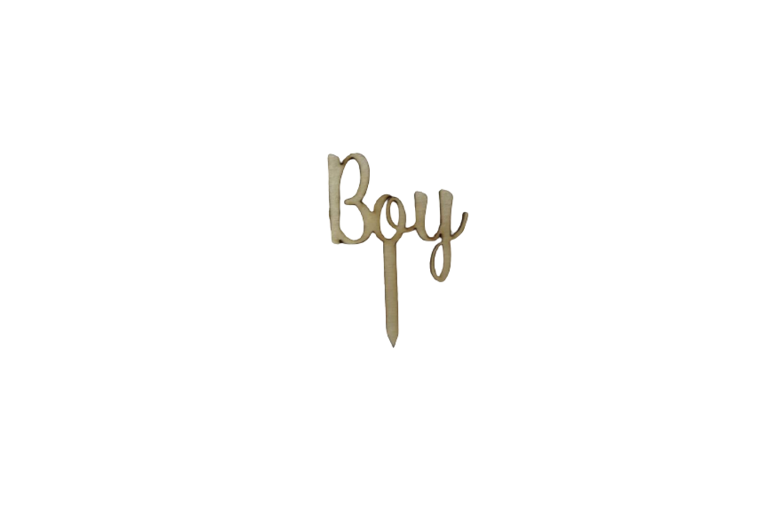 Minitoppers boy & girl - 4 stuks - genderreveal