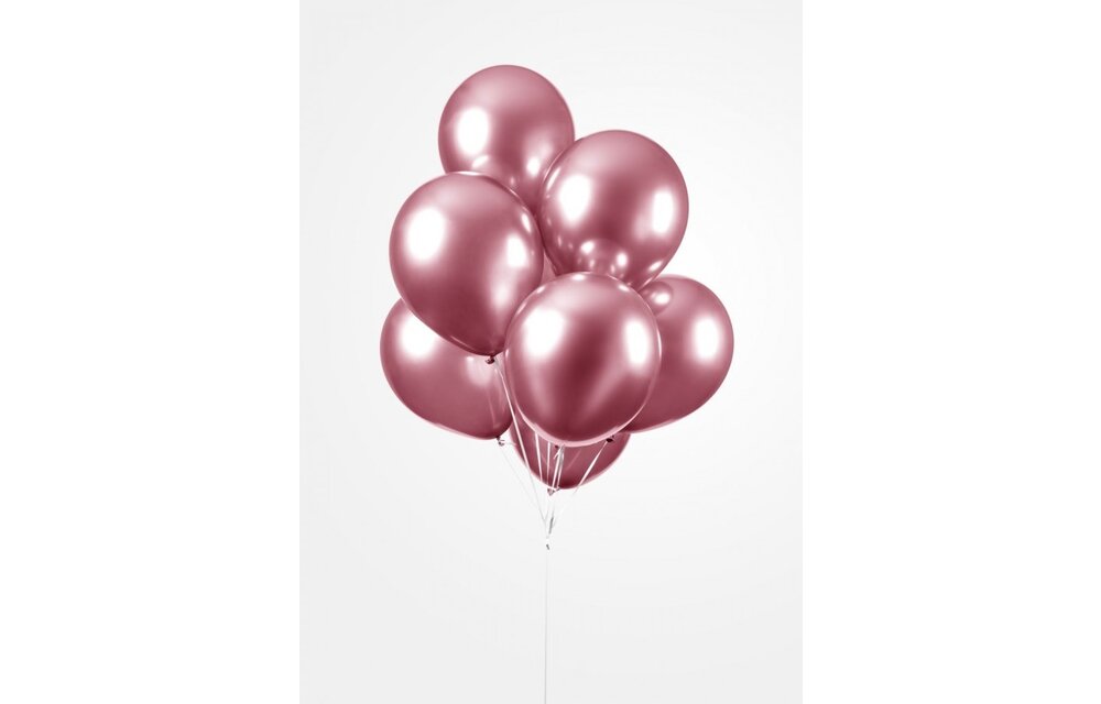 Ballonnen roze - Mirror - Chrome