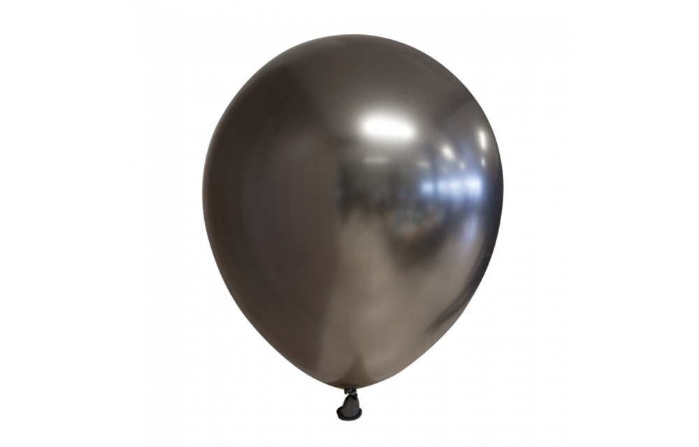 Ballonnen grijs - Mirror - Chrome