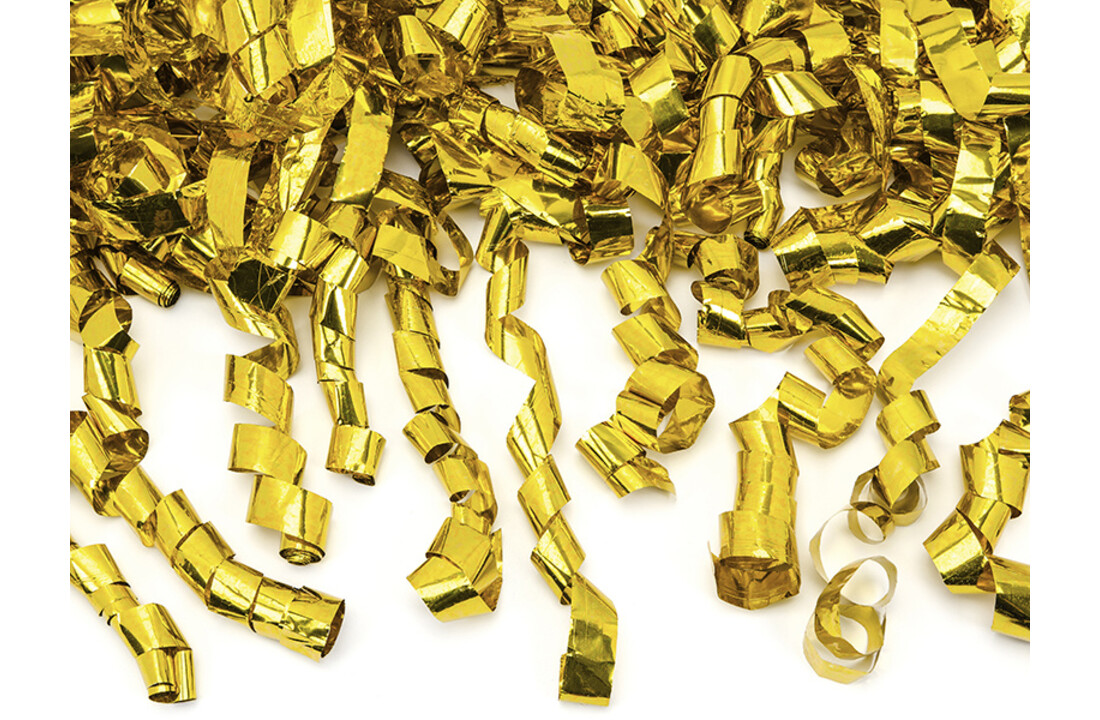 Confetti Kanon met gouden slierten - 80 centimeter