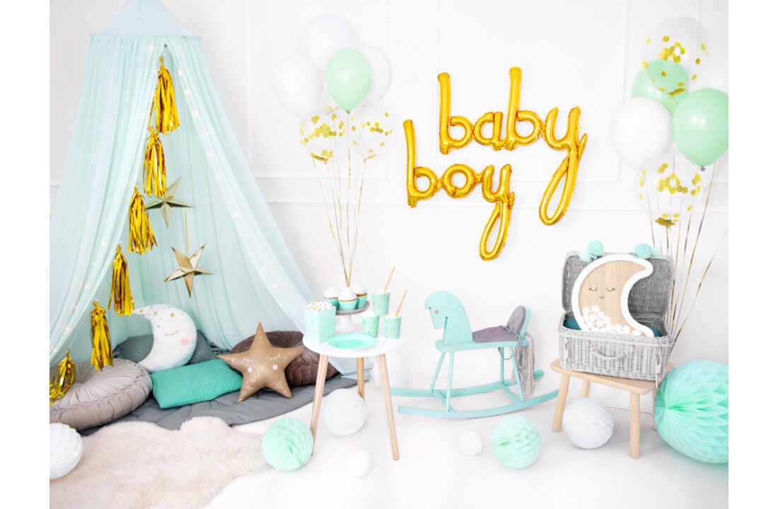 Baby folieballon goud