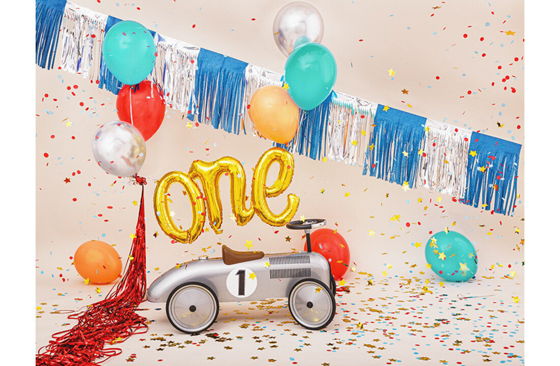 One folieballon goud - 66x37cm