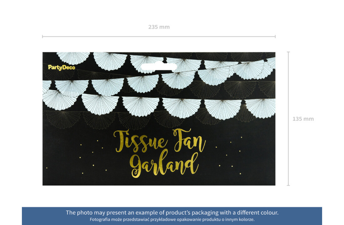 Rosetten slinger - navy blauw