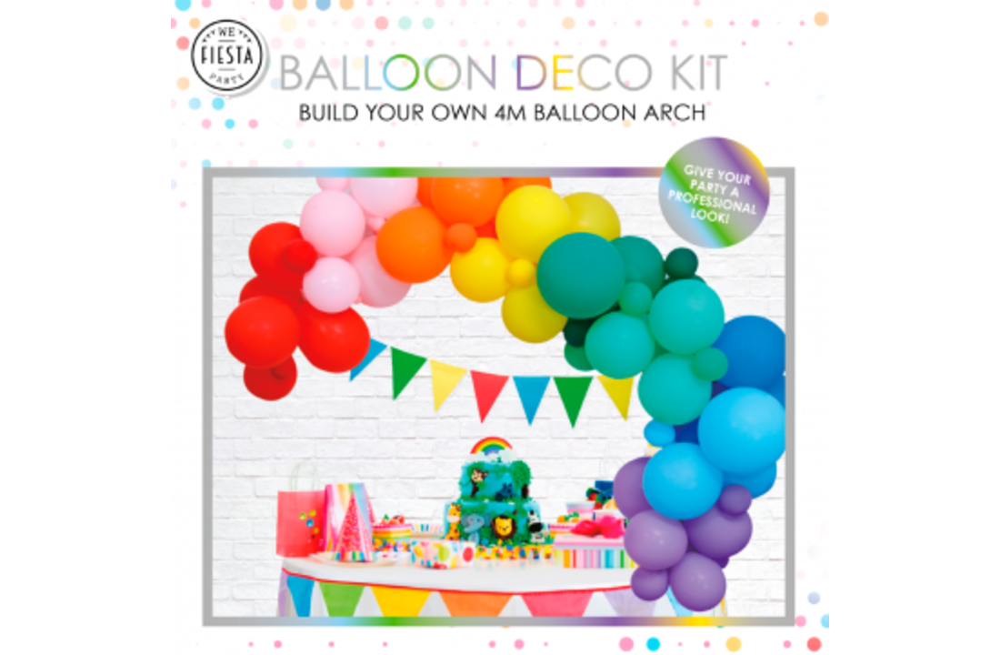 Ballonnenboog kit - Regenboog