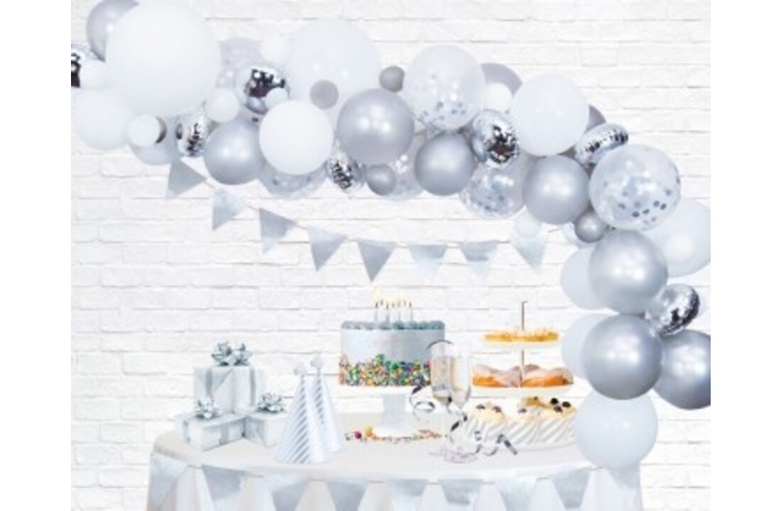 Ballonnenboog kit - Zilver