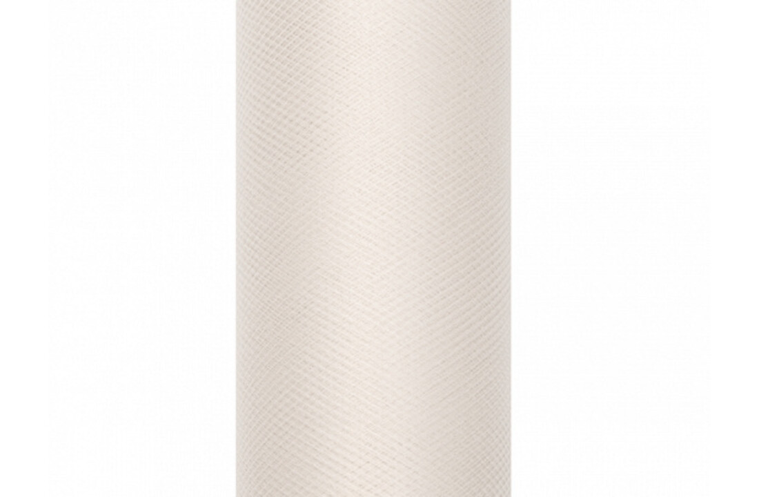 Tule op rol 8 cm x 20 meter ivoor