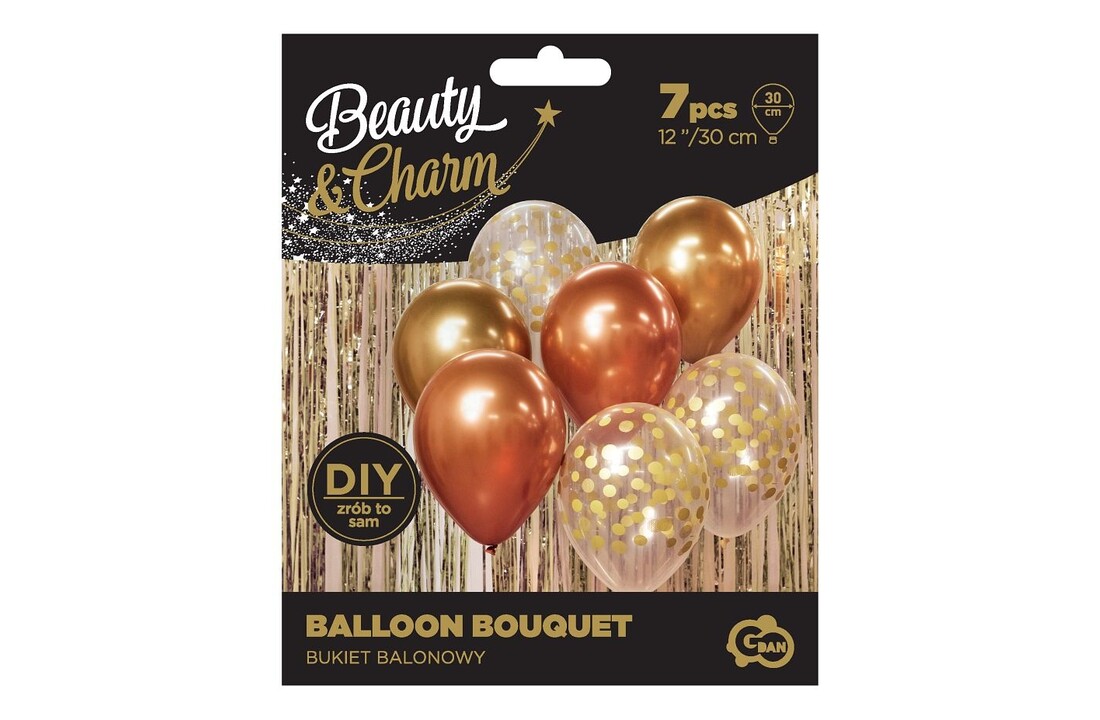 Ballonnen Rose Goud Mix - 7stuks