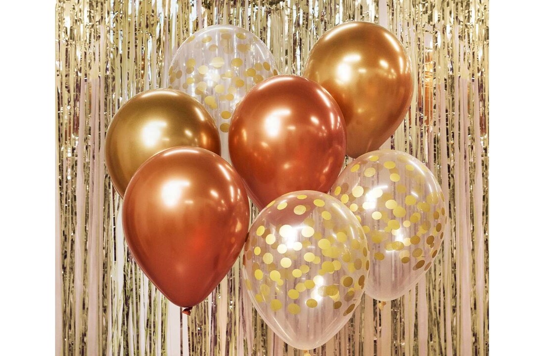Ballonnen Rose Goud Mix - 7stuks