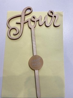 Taarttopper - Four - Hout